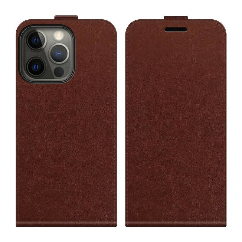 Etui Folio Iphone 13 Pro Pionowa Klapa Z Efektem Skóry Etui Ochronne