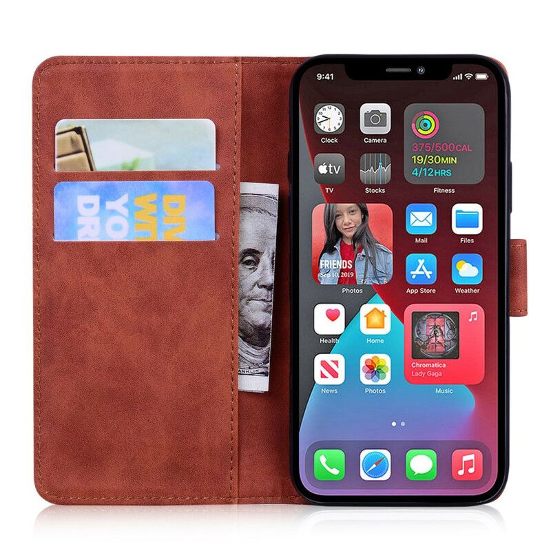 Etui Folio Iphone 13 Pro Styl Skórzany Couture Etui Ochronne