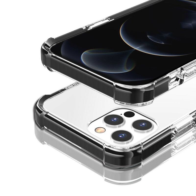 Etui Iphone 13 Pro Przezroczyste Silikonowe Krawędzie Etui Ochronne