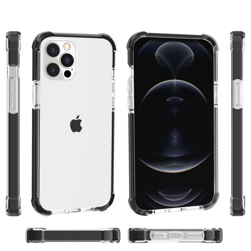 Etui Iphone 13 Pro Przezroczyste Silikonowe Krawędzie Etui Ochronne
