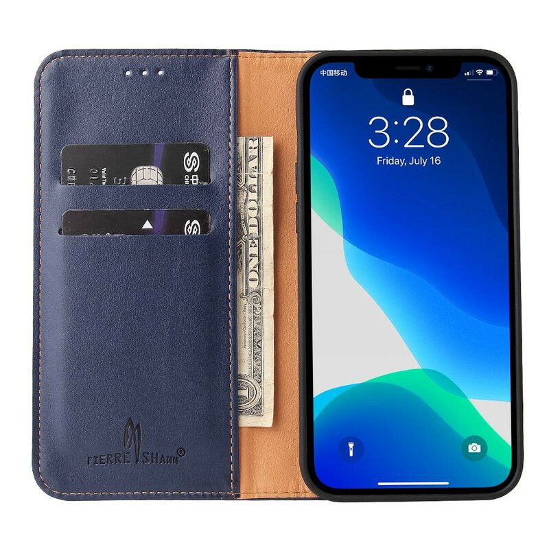 Flip Kotelot Iphone 13 Pro Etui Na Telefon Symulowana Trzeźwość Skóry