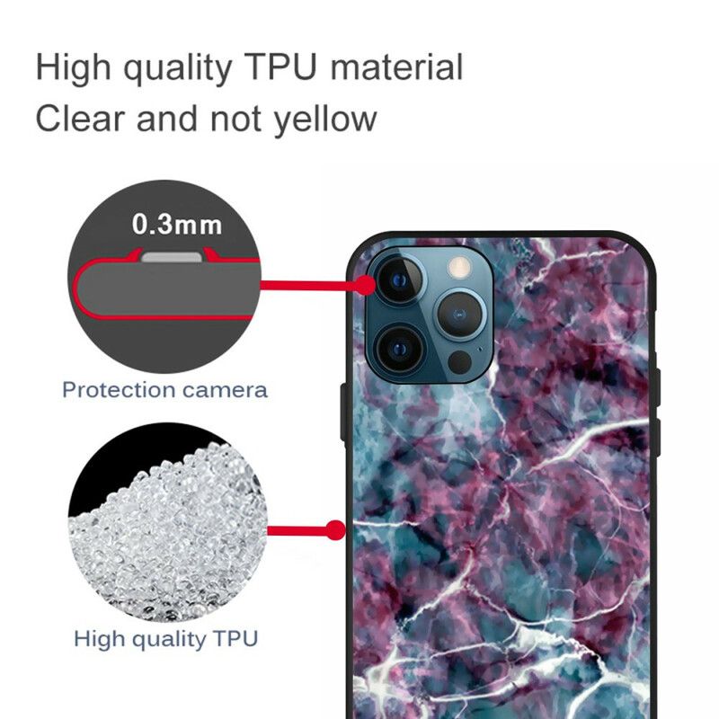 Futerały Iphone 13 Pro Etui Na Telefon Fioletowy Marmur