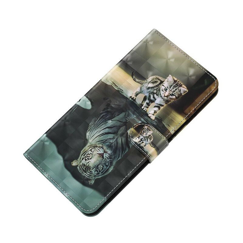 Skórzany Futerał Iphone 13 Pro Etui Na Telefon Ernest Tygrys