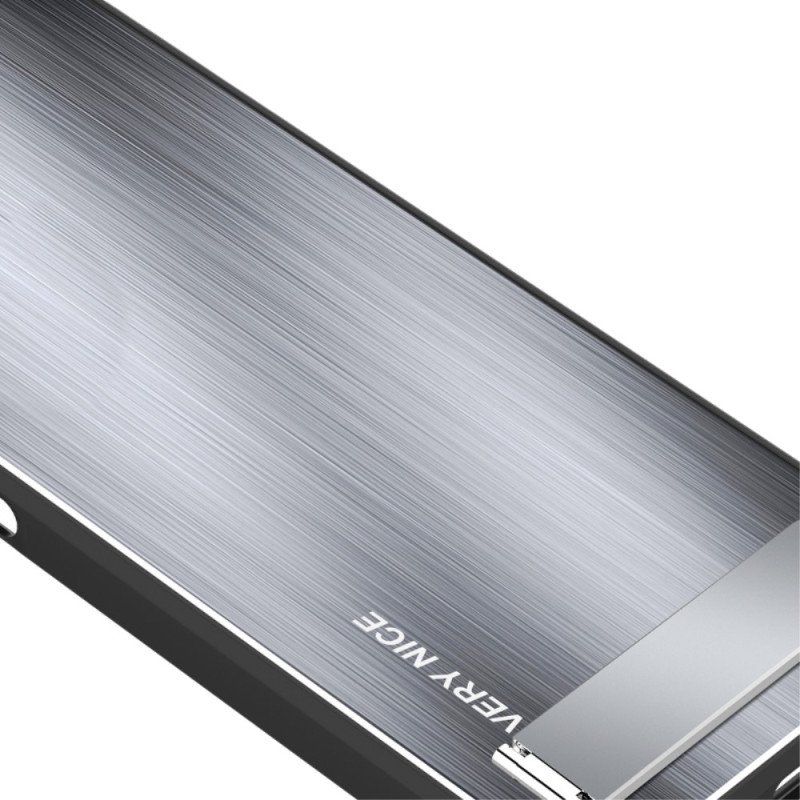 Etui do Huawei P60 Pro Szczotkowane Aluminium Ze Wspornikiem