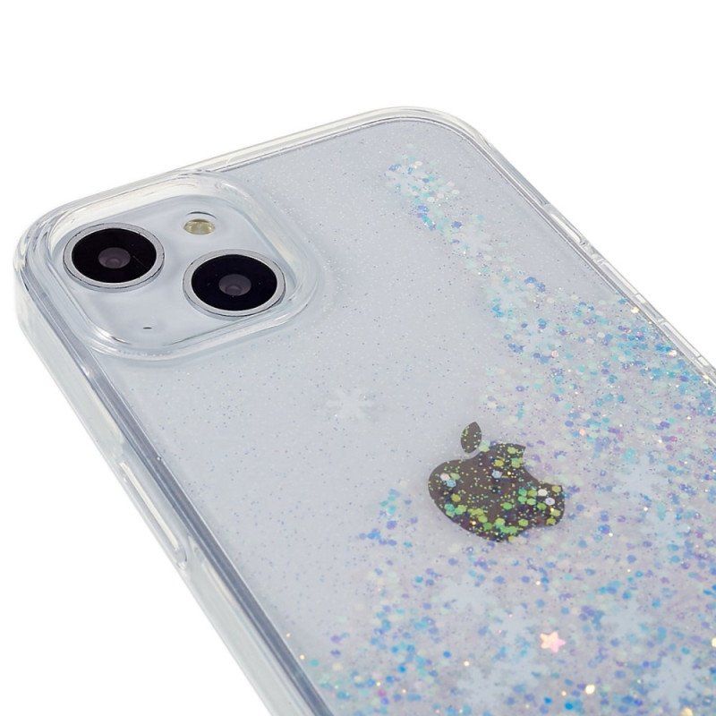Etui do iPhone 14 Cekiny Płatki