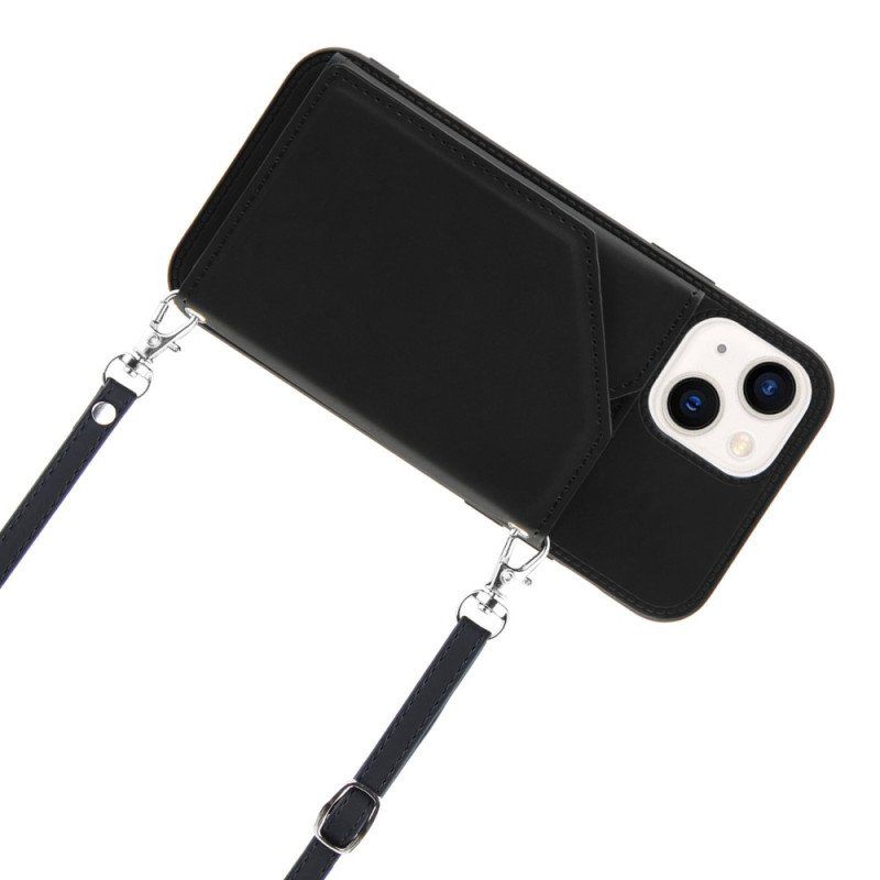 Etui do iPhone 14 Pasek Na Ramię Uchwyt Na Kartę