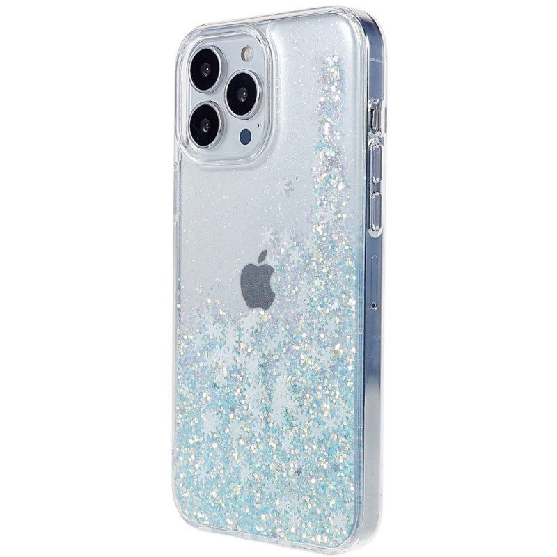 Etui do iPhone 14 Pro Cekiny Płatki