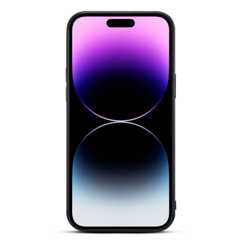 Etui do iPhone 14 Pro Etui Na Karty Z Paskiem Podtrzymującym Krokodyla