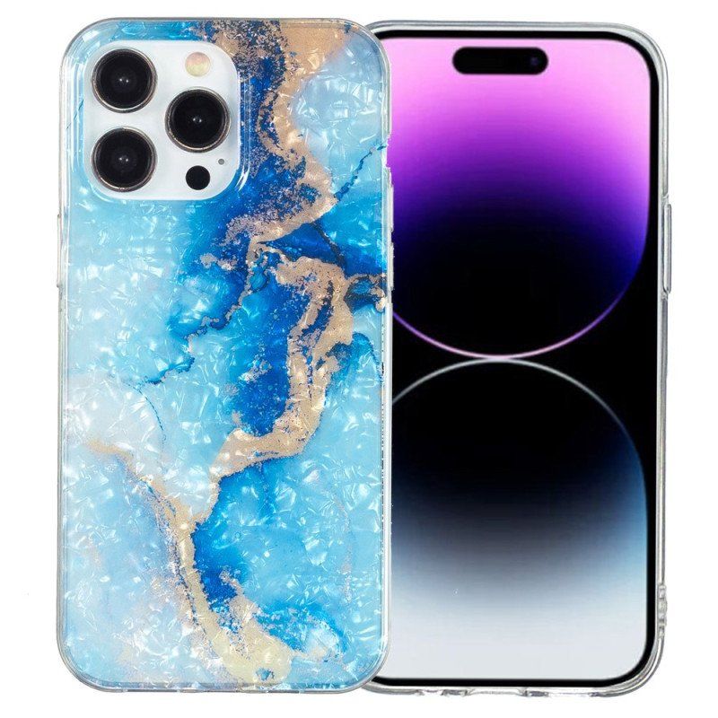 Etui do iPhone 15 Pro Max Kolorowy Marmur