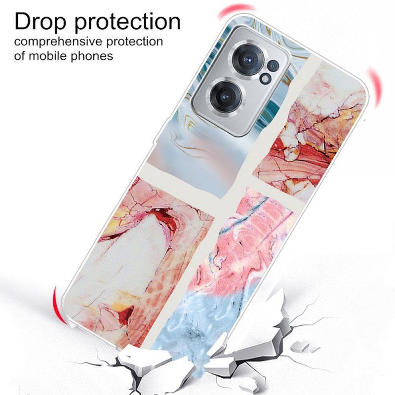 Etui do OnePlus Nord CE 2 5G Marmurowe Prostokąty