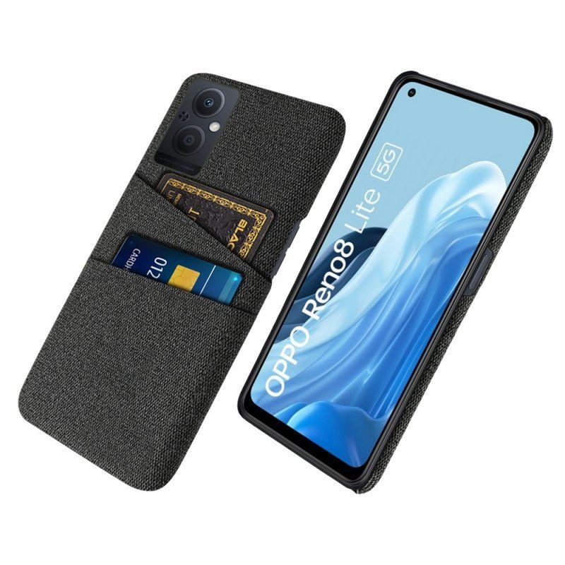 Etui do Oppo Reno 8 Lite Tkanina Na Karty