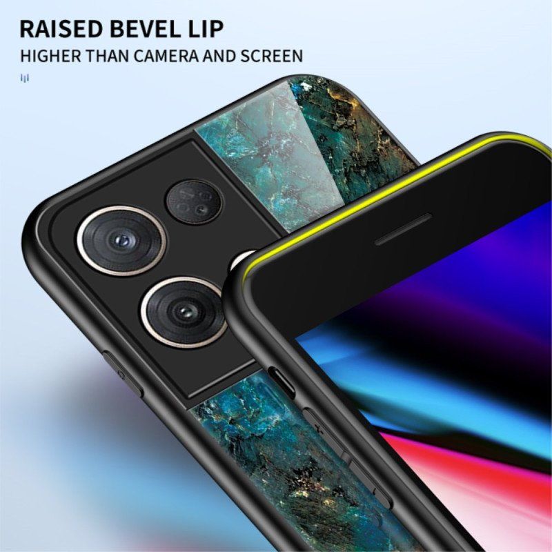 Etui do Oppo Reno 8 Pro Marmurowe Szkło Hartowane