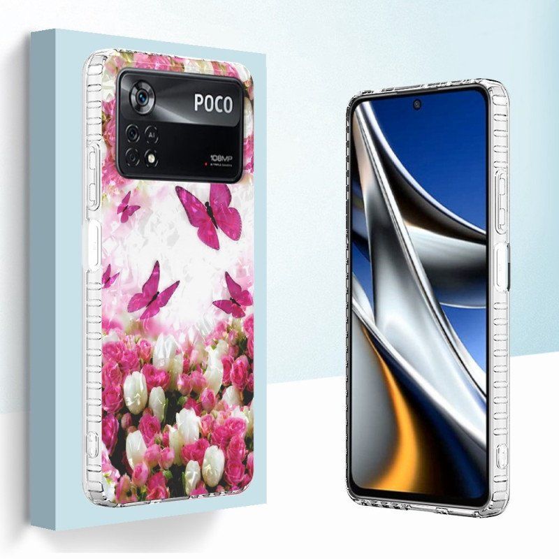 Etui do Poco X4 Pro 5G Stylowe Motyle