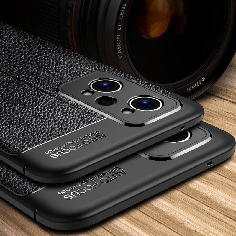 Etui do Realme GT Neo 3T / Neo 2 Efekt Skóry Liczi Z Podwójną Linią