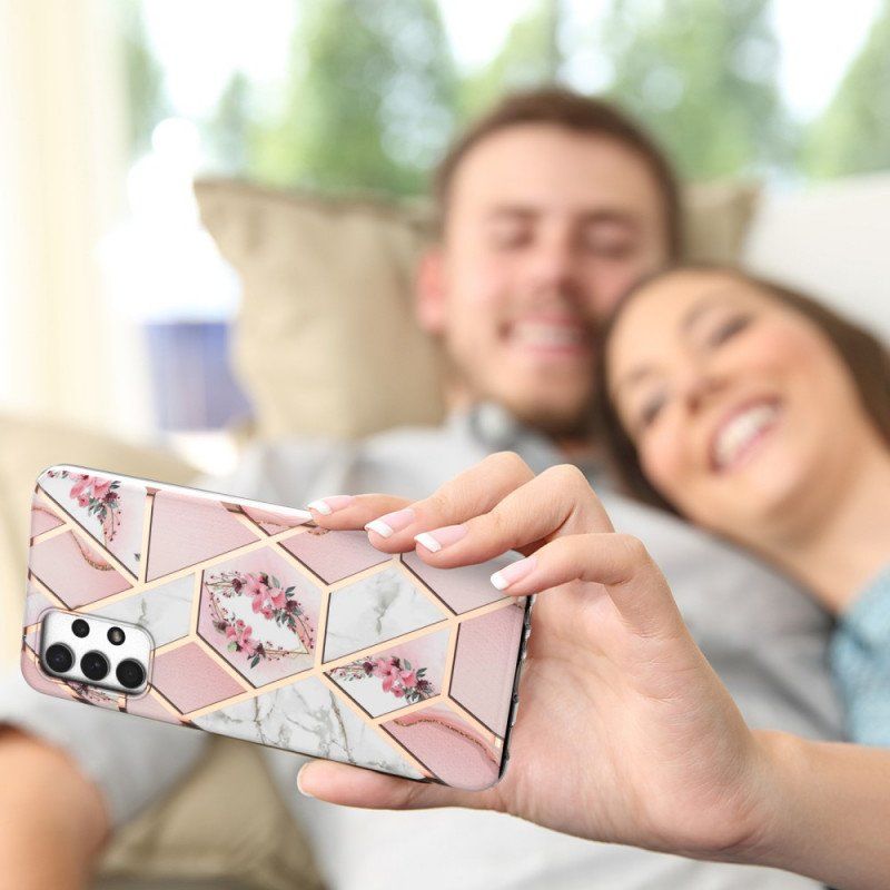 Etui do Samsung Galaxy A13 Kwiaty