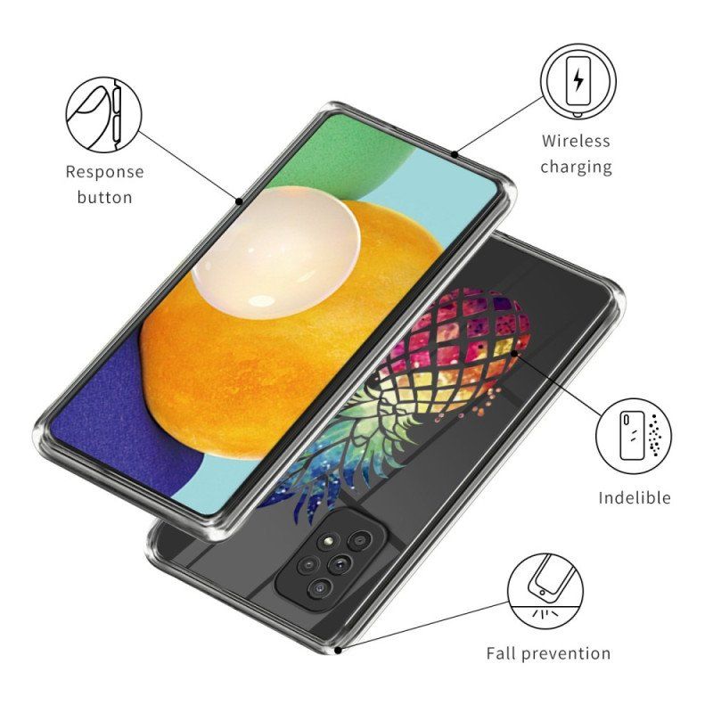 Etui do Samsung Galaxy A53 5G Przezroczysty Ananas