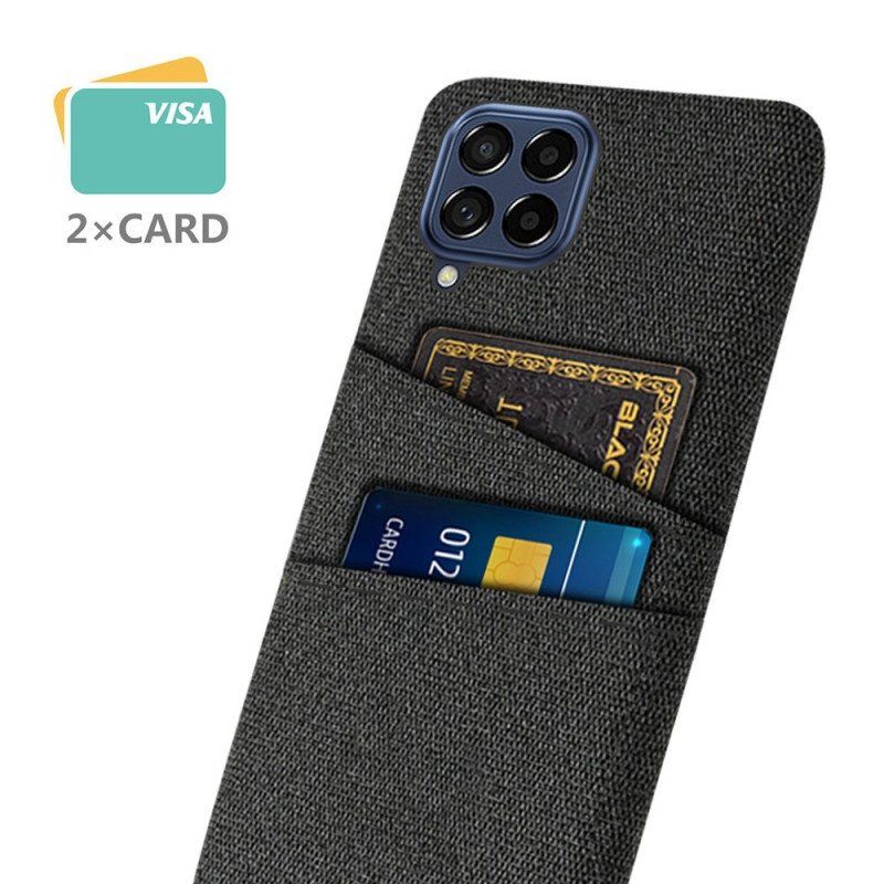 Etui do Samsung Galaxy M53 5G Posiadacz Karty Z Tkaniny