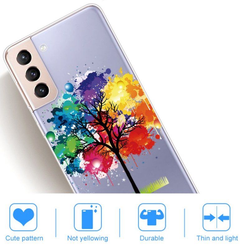 Etui do Samsung Galaxy S22 Plus 5G Bezszwowe Akwarela Drzewo