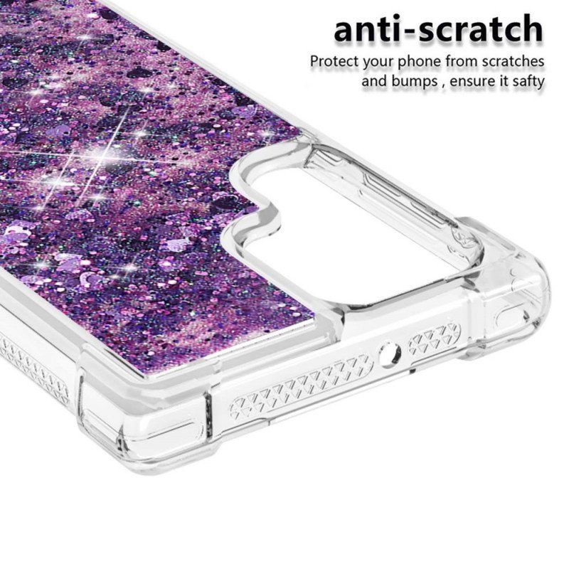Etui do Samsung Galaxy S22 Ultra 5G Pragnienia Cekiny