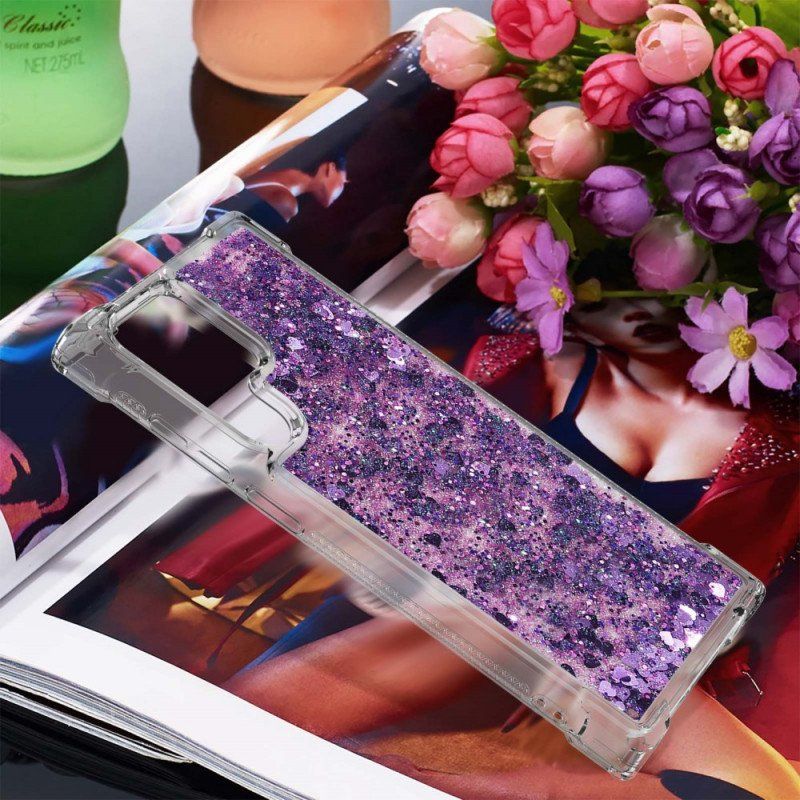Etui do Samsung Galaxy S22 Ultra 5G Pragnienia Cekiny