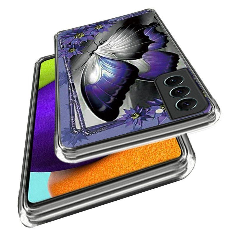 Etui do Samsung Galaxy S23 5G Fioletowy Motyl