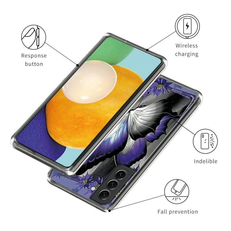 Etui do Samsung Galaxy S23 5G Fioletowy Motyl