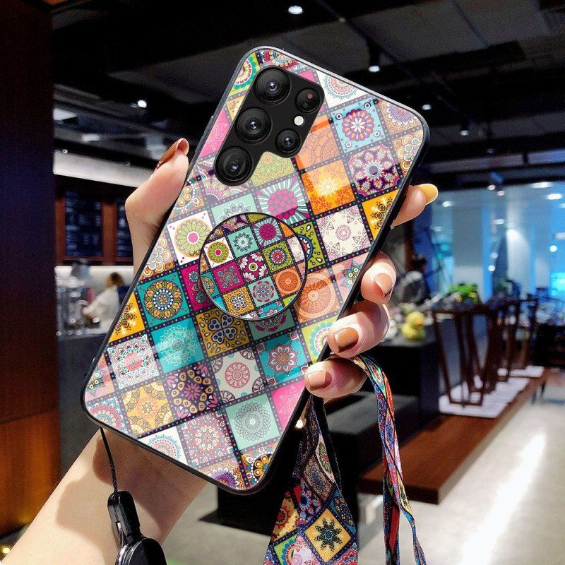 Etui do Samsung Galaxy S23 Ultra 5G Coś Pozszywanego Z Kawałków