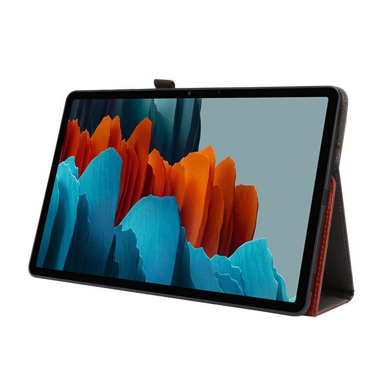 Etui do Samsung Galaxy Tab S8 Plus / Tab S7 Plus 2 Okiennice Ze Sztucznej Skóry