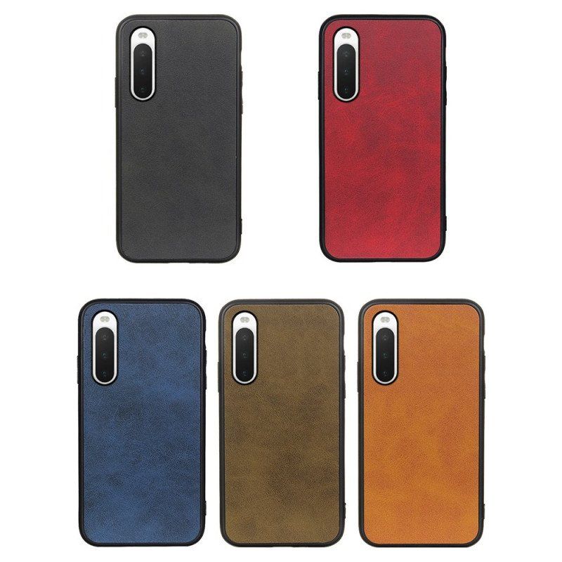 Etui do Sony Xperia 10 IV Teksturowana Sztuczna Skóra