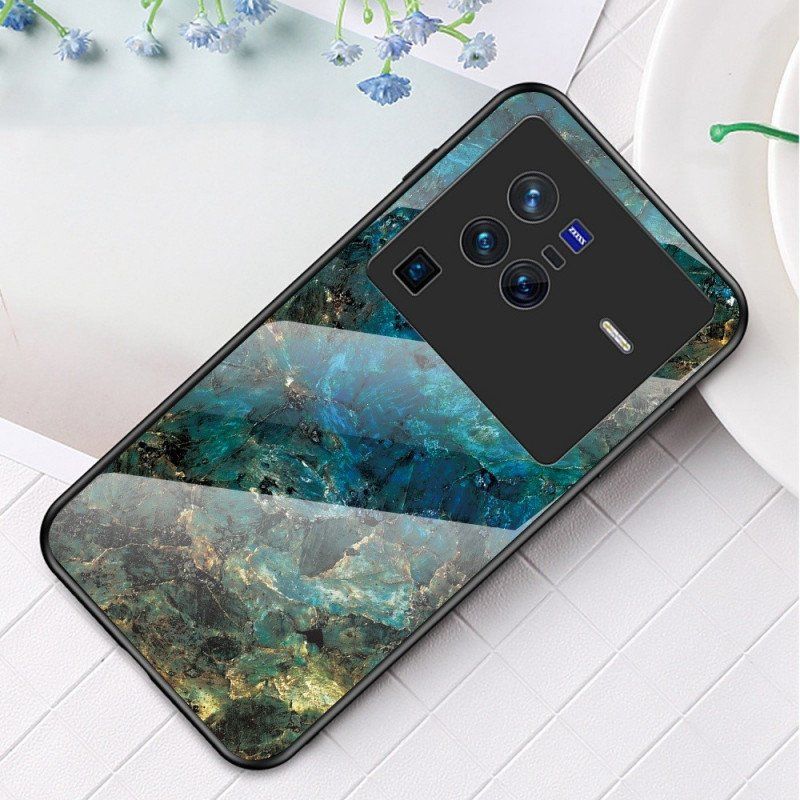 Etui do Vivo X80 Pro Marmurowe Szkło Hartowane