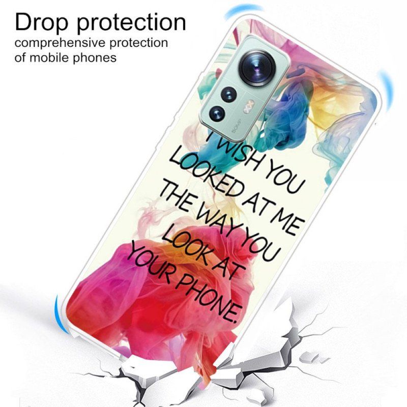 Etui do Xiaomi 12 Pro Silikon Chciałbym. Żebyś Na Mnie Spojrzał