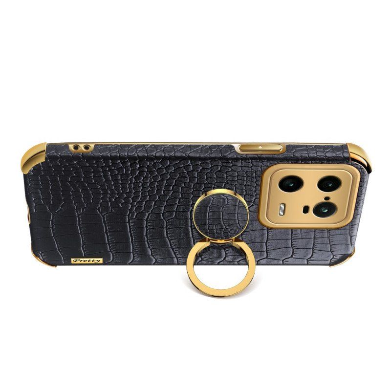 Etui do Xiaomi 13 Pro Efekt Krokodyla Z Pierścieniem
