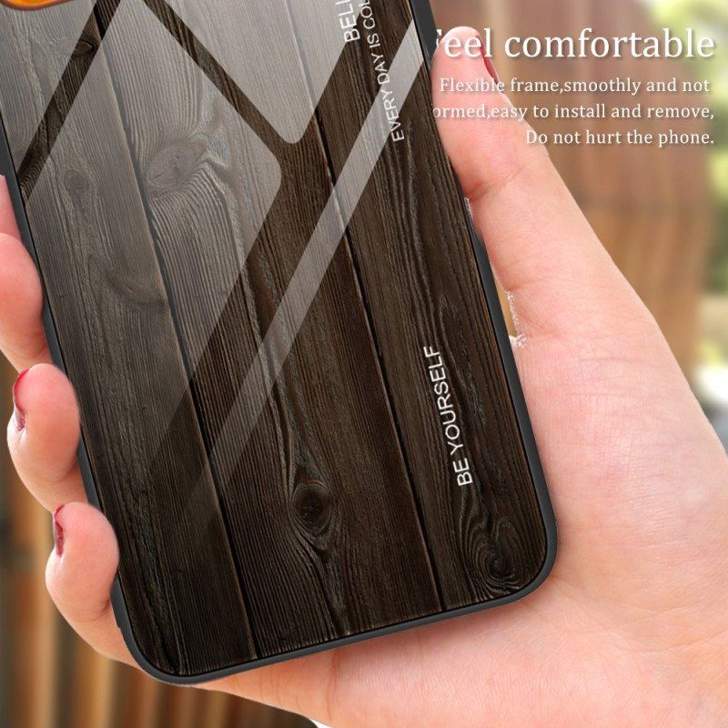 Etui do Xiaomi Redmi Note 12 Pro Plus Szkło Hartowane W Stylu Drewna