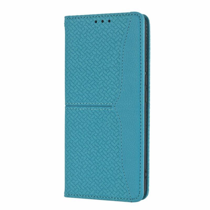 Etui Folio do Honor 50 Pro z Łańcuch Tkany Skórzany Pasek W Stylu Pro