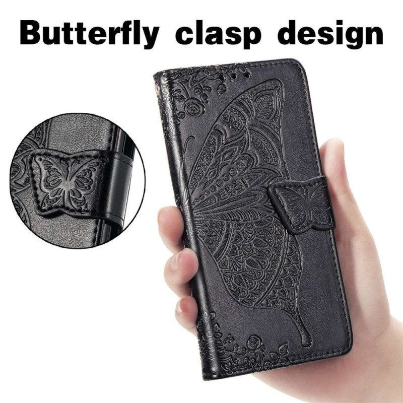 Etui Folio do Honor 70 Barokowy Motyl