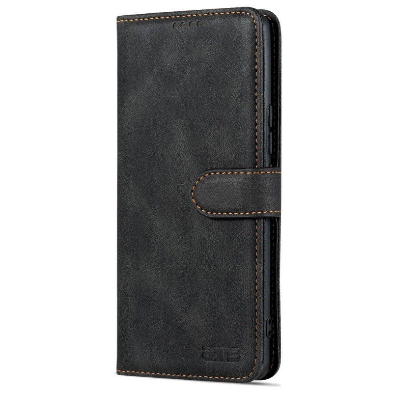 Etui Folio do Honor 70 Odsłonięte Szwy Z Efektem Skóry Azns