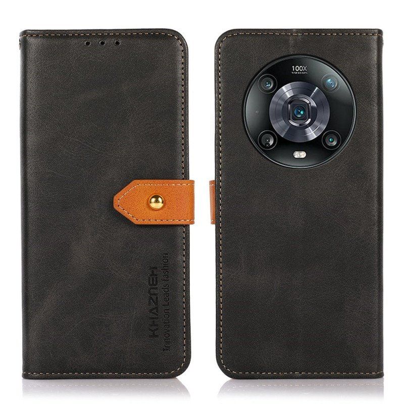 Etui Folio do Honor Magic 4 Pro Z Paskiem Khazneh