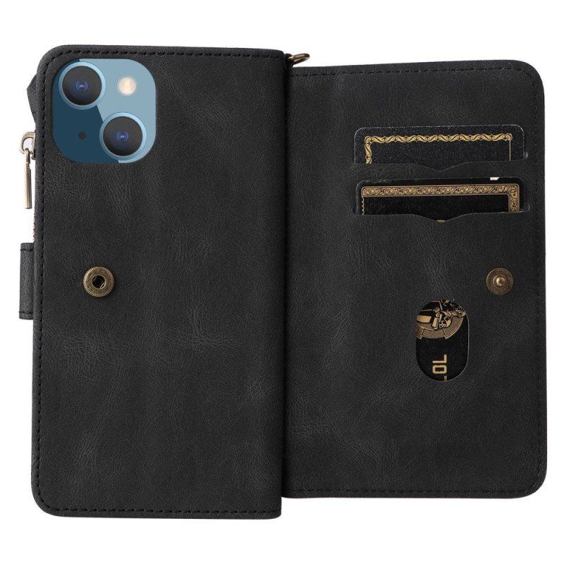 Etui Folio do iPhone 14 Wielofunkcyjny Uchwyt Na Karty