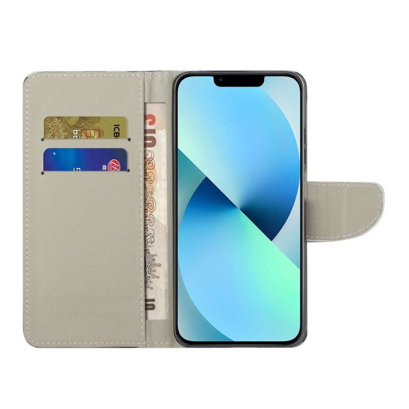 Etui Folio do iPhone 15 Plus Nie Dotykaj Mojego Telefonu