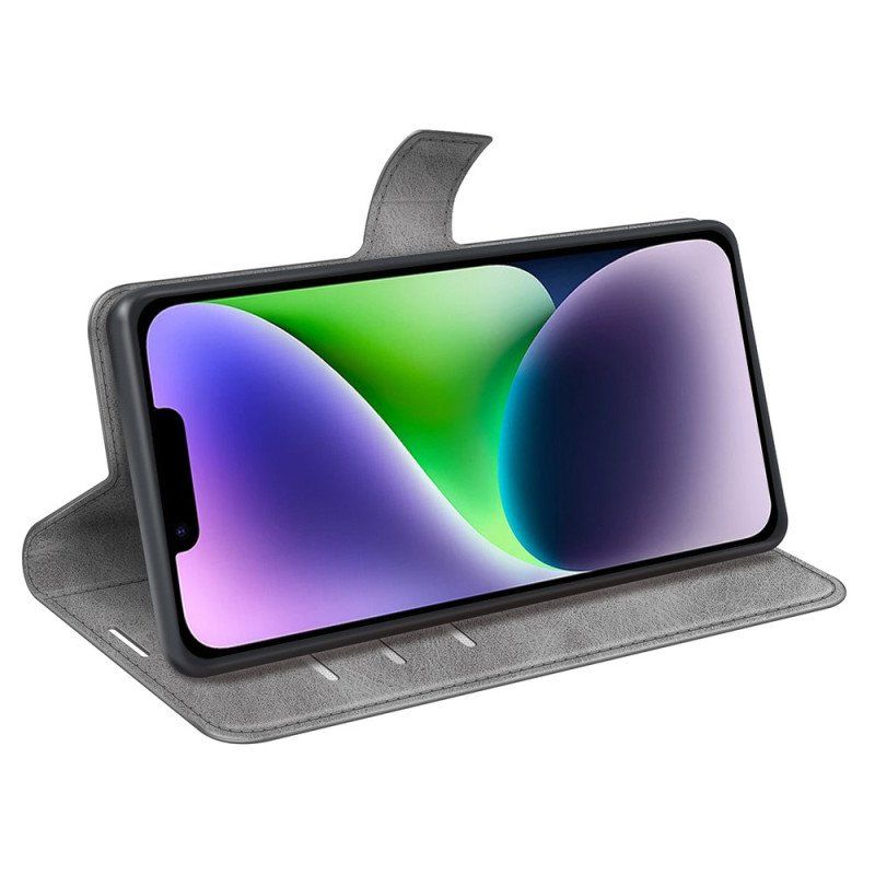 Etui Folio do iPhone 15 Styl Skórzany
