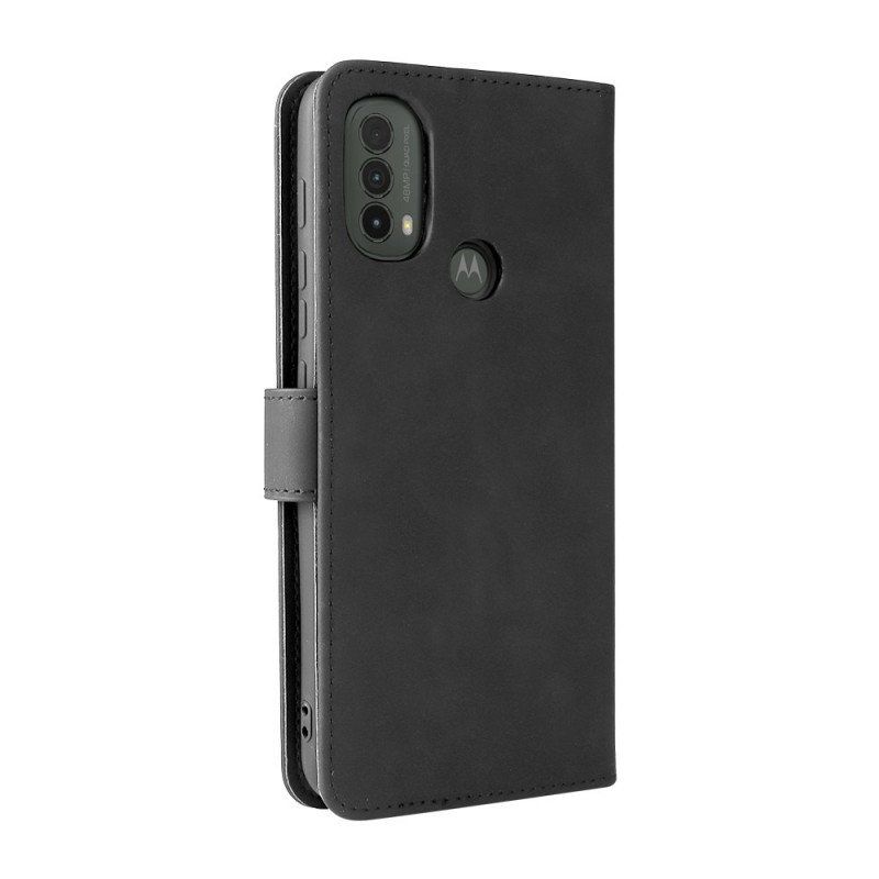 Etui Folio do Moto E40 / E30 / E20 Dotyk Skóry