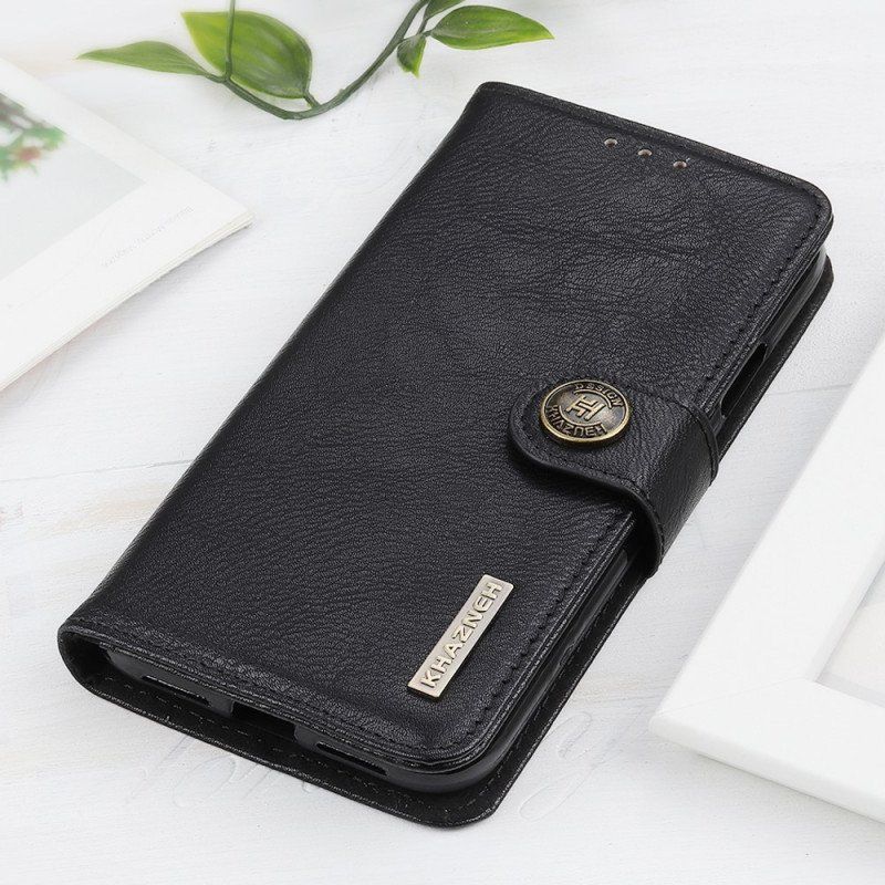 Etui Folio do Moto E40 / E30 / E20 Imitacja Skóry Khazneh
