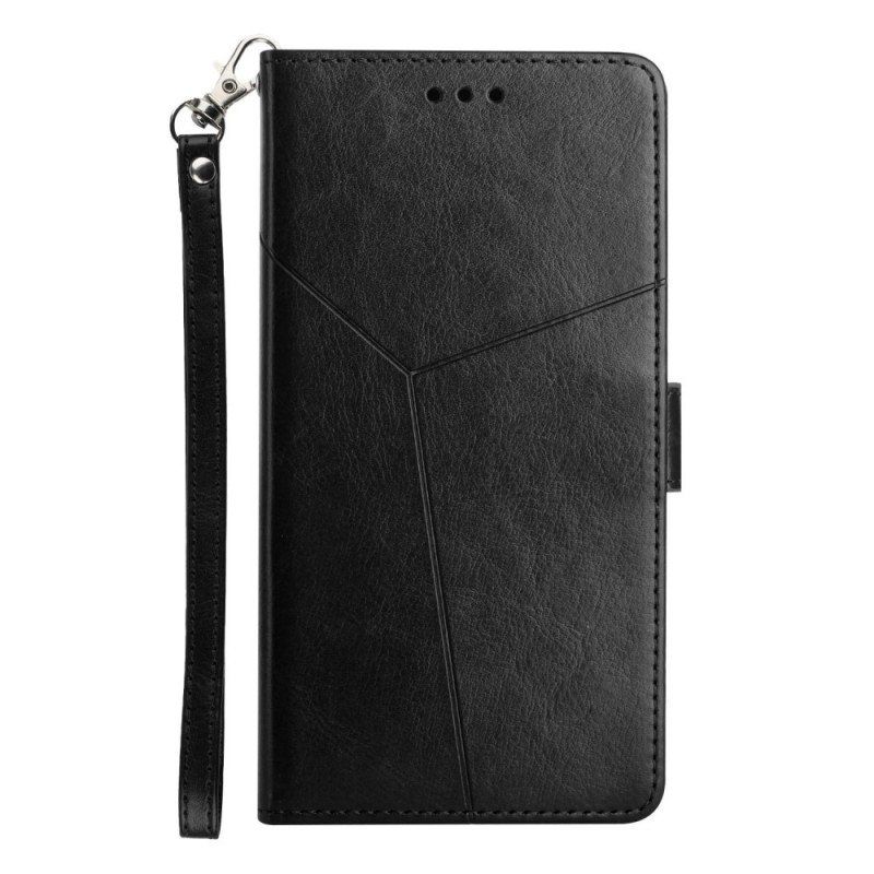 Etui Folio do Moto E40 / E30 / E20 Stylowa Skórzana Konstrukcja Geo Y