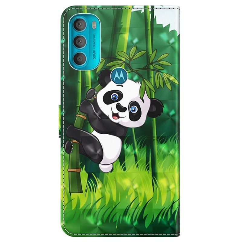 Etui Folio do Moto G71 5G Panda I Bambus