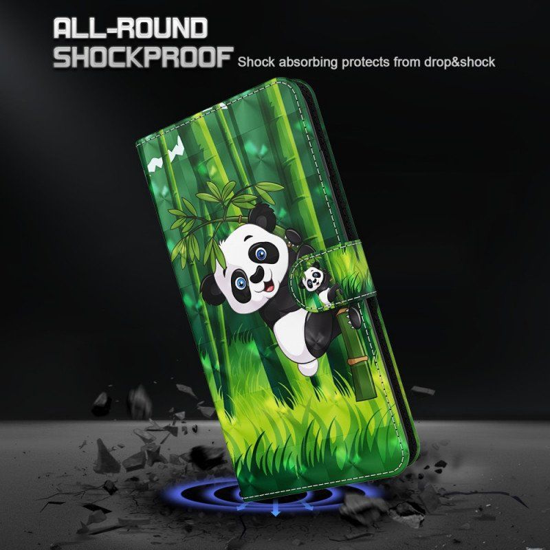 Etui Folio do Moto G71 5G Panda I Bambus