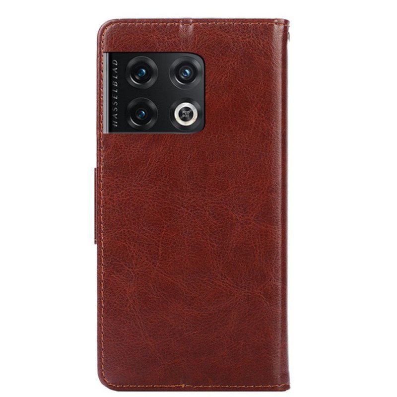 Etui Folio do OnePlus 10 Pro 5G Sztuczna Skóra W Stylu Retro