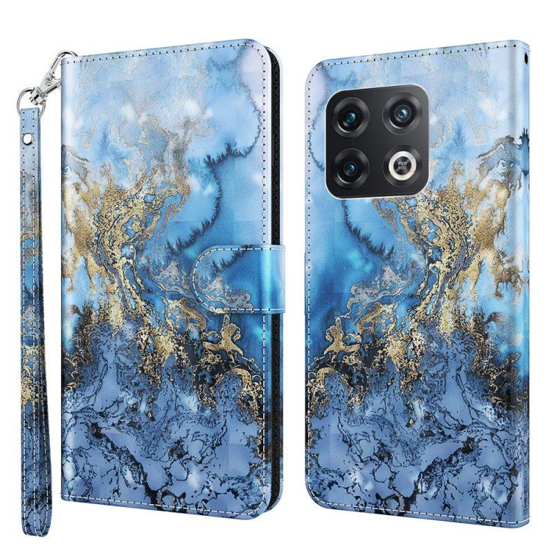 Etui Folio do OnePlus 10 Pro 5G z Łańcuch Pasek Art