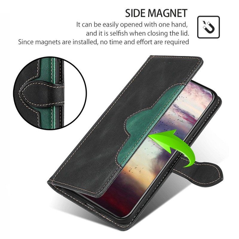 Etui Folio do OnePlus 11 5G Dwukolorowy Kwiatowy