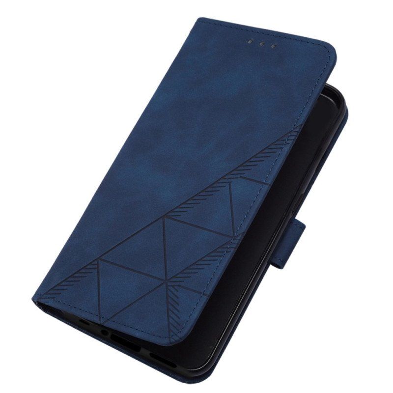 Etui Folio do OnePlus Nord 2T 5G Trójkąty Barkowe