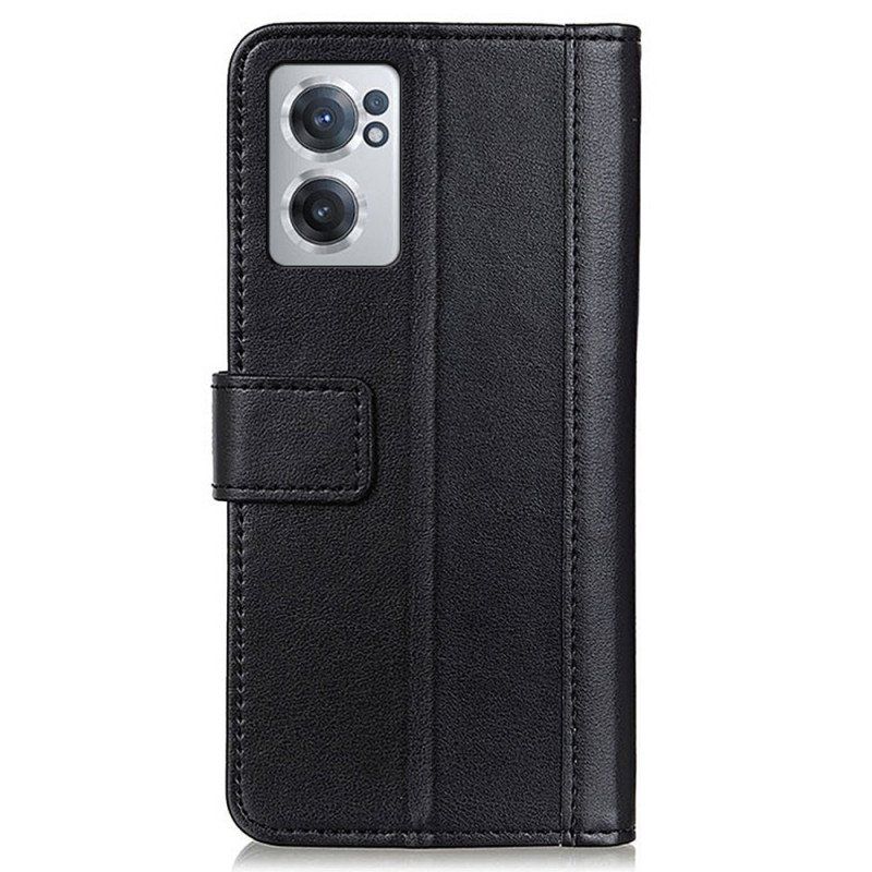 Etui Folio do OnePlus Nord CE 2 5G Klasyczna Sztuczna Skóra